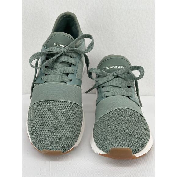 US Polo Assn Women's Green Mesh Sneakers Tennis Shoes Runners 7 - Picture 3 of 10